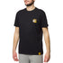 T-shirt nera da uomo con logo sul petto Scrambler Ducati Heritage Patch, Abbigliamento Sport, SKU a722000304, Immagine 0